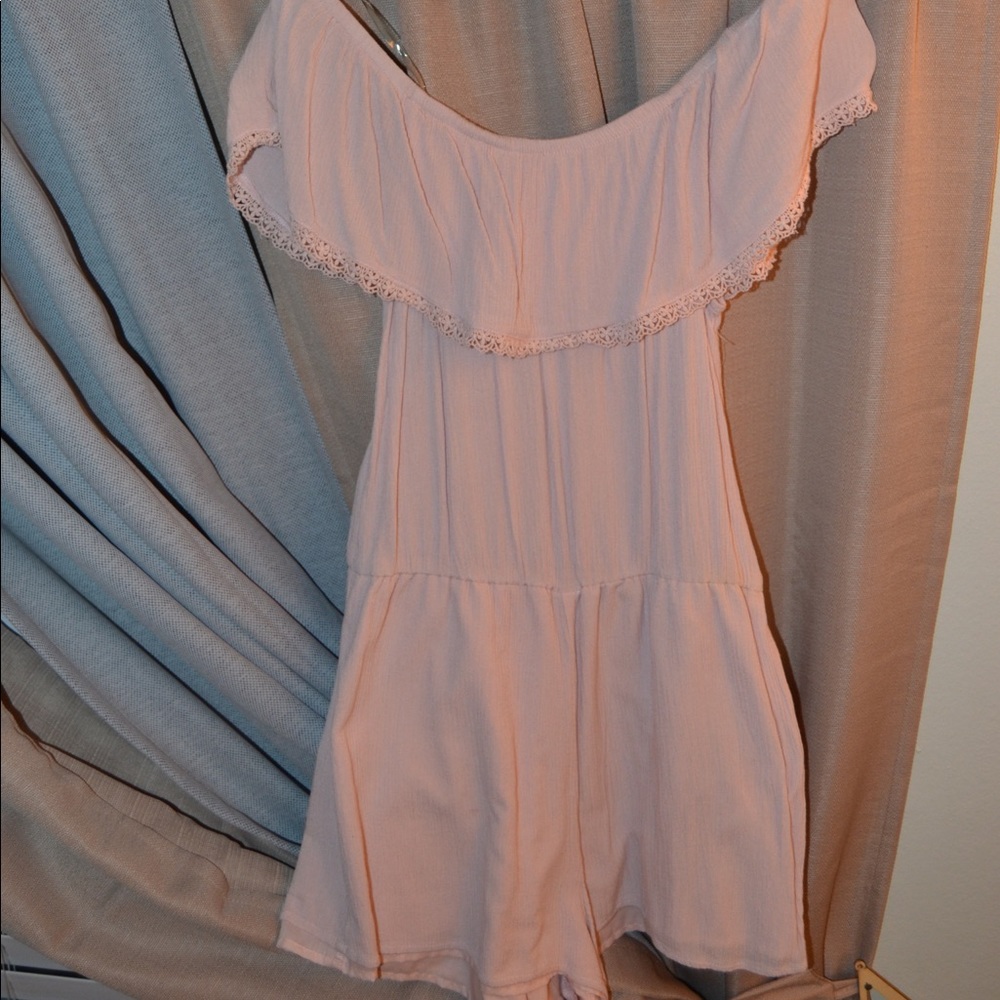 Strapless romper